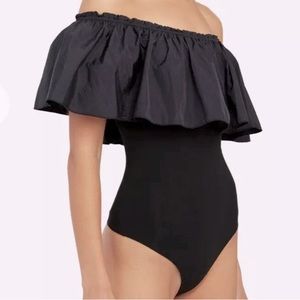 Free People Ruffle Bodysuit